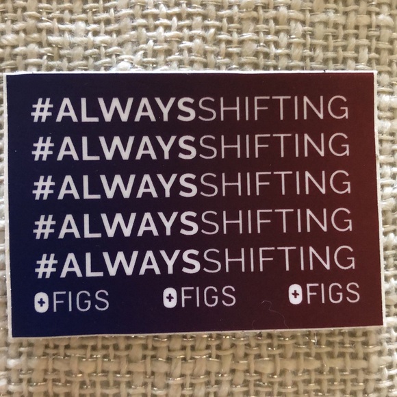 Figs " Always Shifting" sticker - Picture 2 of 2